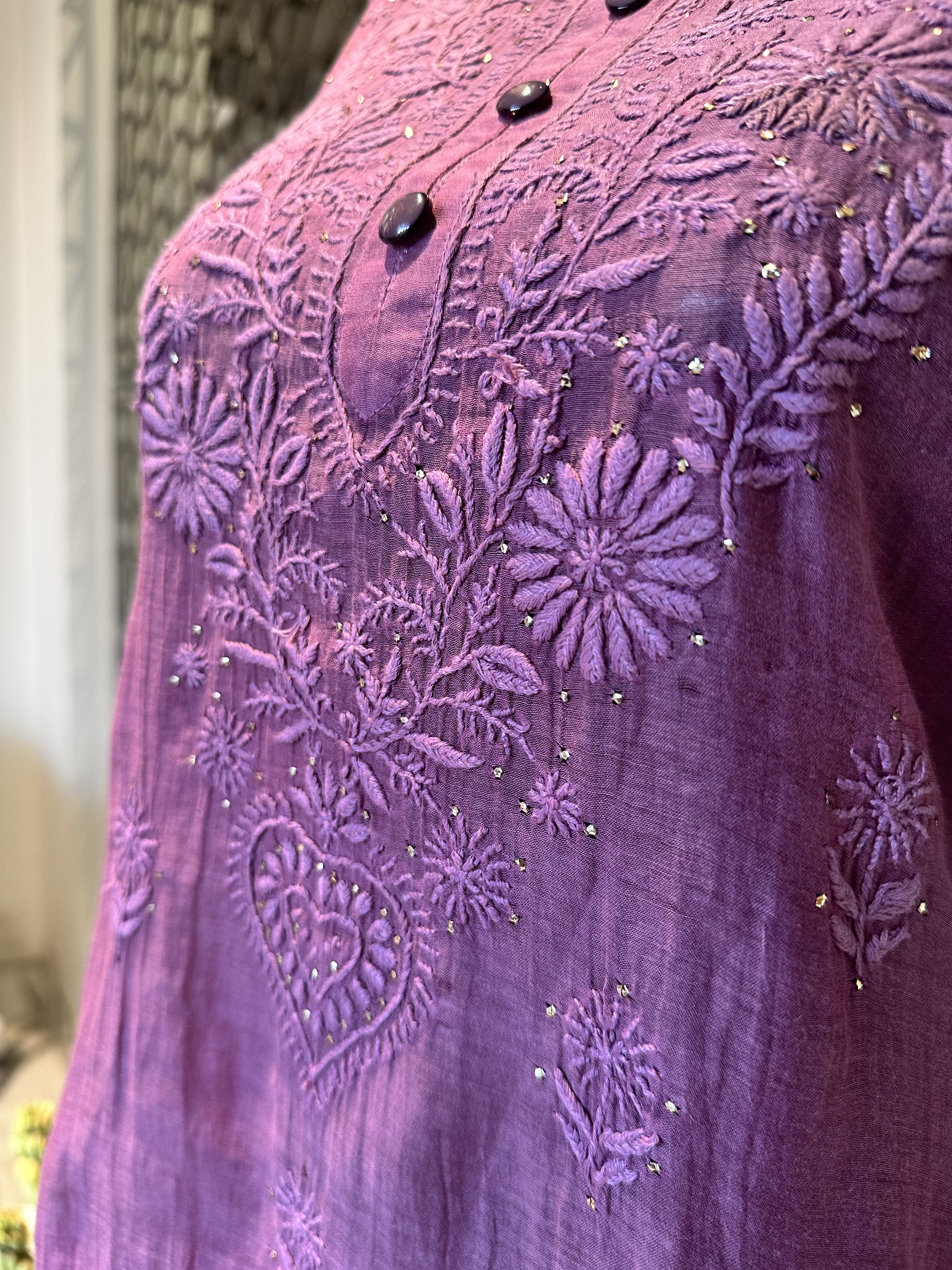 Purple Gharara Set