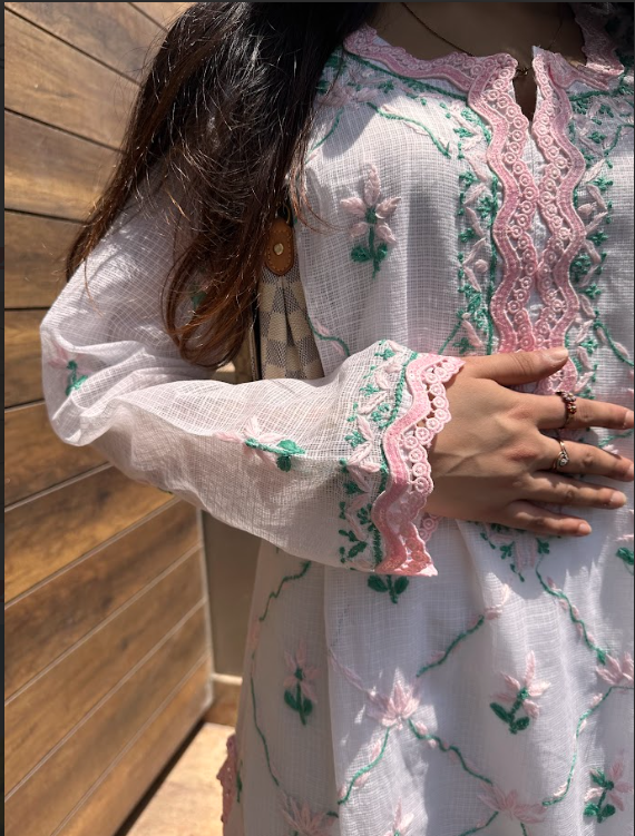 Blush Bloom Kurta Set