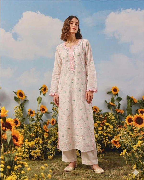 Blush Bloom Kurta Set