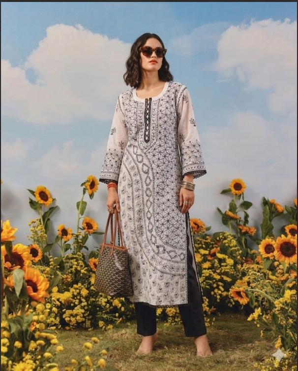 Midnight Bloom Kurta