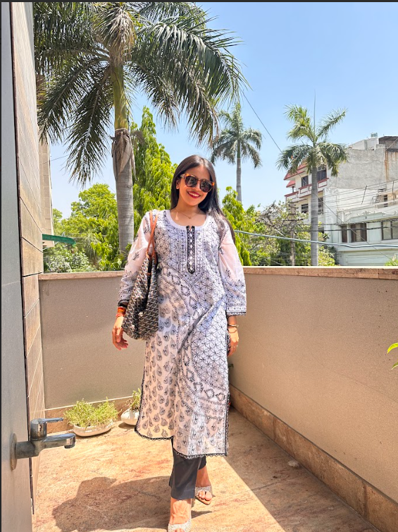 Midnight Bloom Kurta
