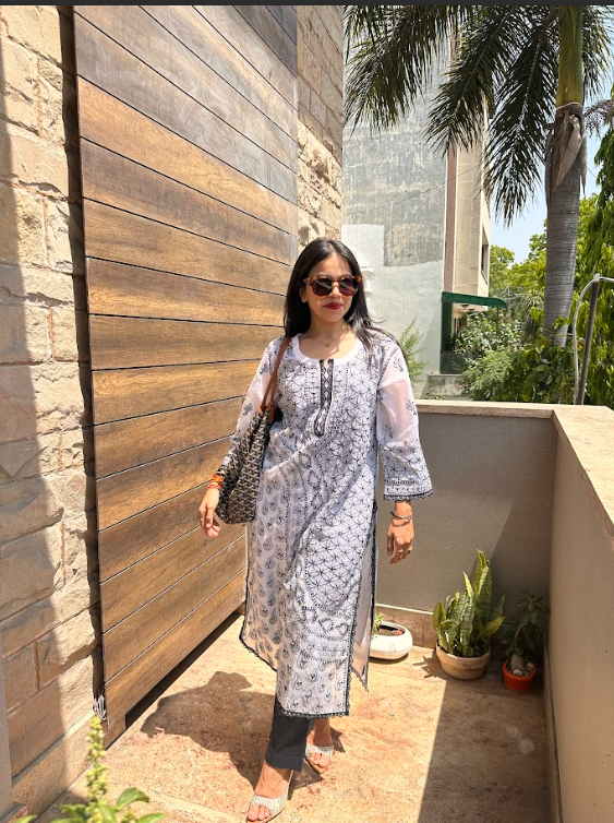 Midnight Bloom Kurta