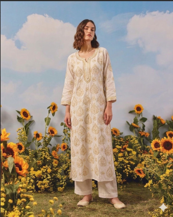Noor Chikankari Kurta Set
