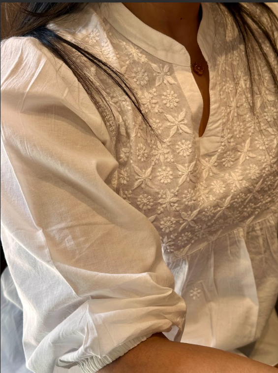 Ivory Bloom Tunic
