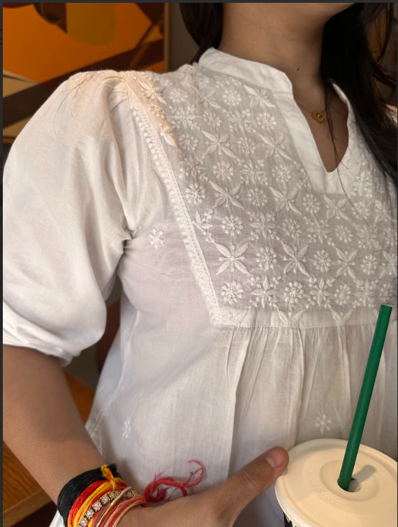 Ivory Bloom Tunic